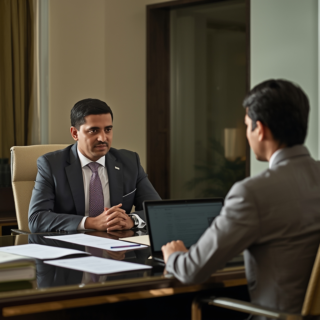 lucid origin a cinematic photo of realistic corporate office in india indian client in formal 0